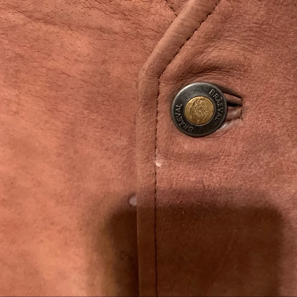 Braeval Buffalo Hide Leather Vest